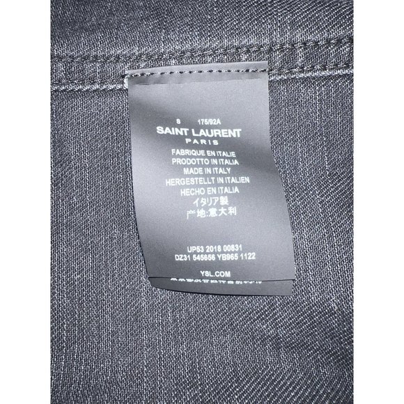 Saint Laurent Distressed Denim Waistcoat - Picture 7 of 8